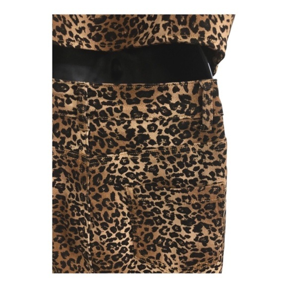 Cheetah‎ animal print khaki twill look rodeo style jeans pants size Medium new - Picture 7 of 16